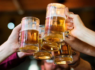 drinking alcohol